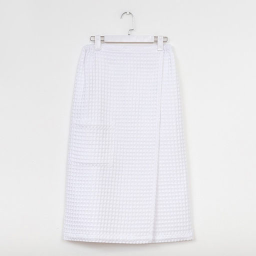 Парео вафельное банное Этель Boho 80*145 см. цв. белый, 100% хл, 290 г/м2  фото 8