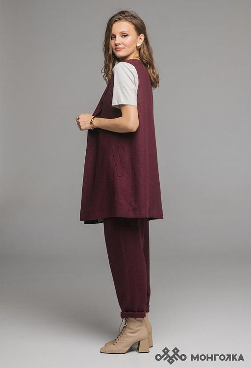 Жилет из 100% льна премиального качестваТаллин - Vals фото 3