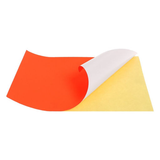 Бумага цветная самоклеящаяся А4, 8 листов, 4 цвета, флюоресцентная, 80 г/м2 - Calligrata фото 3