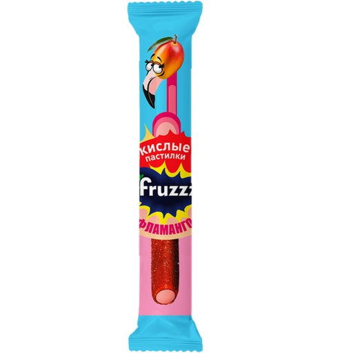 Цена за 10 шт Пастилки с маршмеллоу FRUZZZ Фламанго в кислой обсыпке 11г