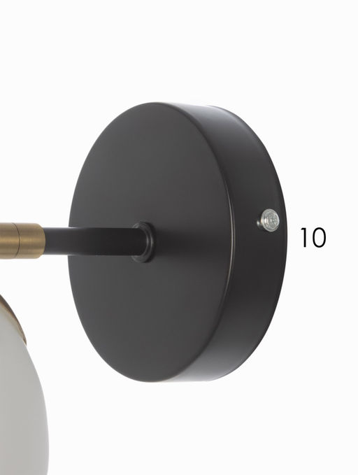 Бра 74542/1W, 1x40Вт, E14, цвет латунь/чёрный