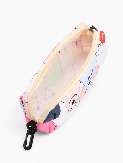 Набор: рюкзак школьный и пенал, с карманами, с принтом, размер 29?12?41 см, розовый/разноцветный