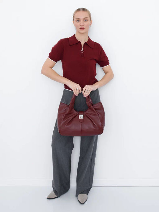 Сумка 2500Y wine red Polina&Eiterou