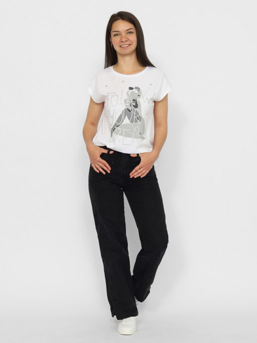 CRB wear/CSMW 60268-20 Футболка женская,белый/Ex.Cherubino  фото 3