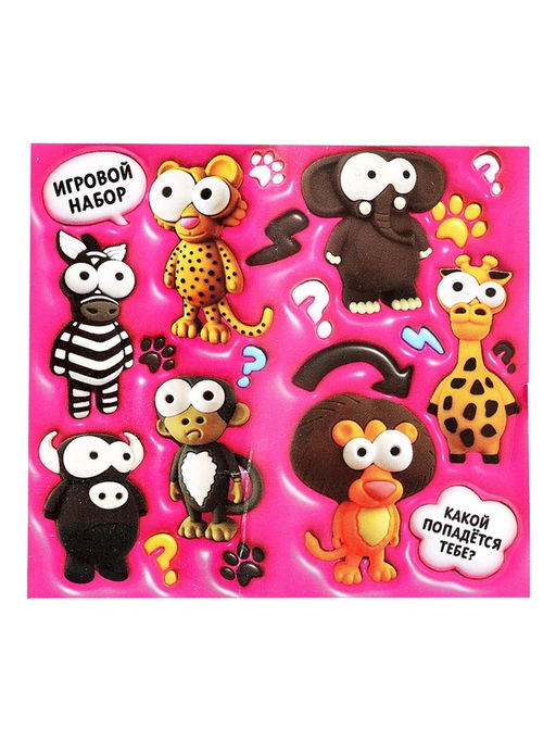 Игрушка - сюрприз Funny Box Зверятки: брелок, наклейки, карточка - Woow toys фото 9