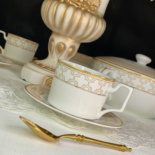 Чайный набор 12пр. 300 мл ЖОЗЕФИНА в под.уп.(х10)Костяной фарфор - Lenardi фото 3