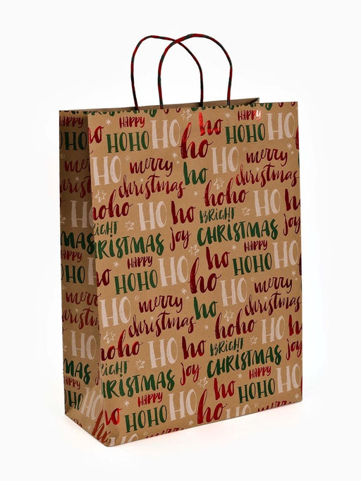 Набор подарочных пакетов «Новогодний», 3 шт, тиснение, 25 × 4 × 30.5 см, 30 × 40 × 11.5 см, 18 × 23 × 10 см