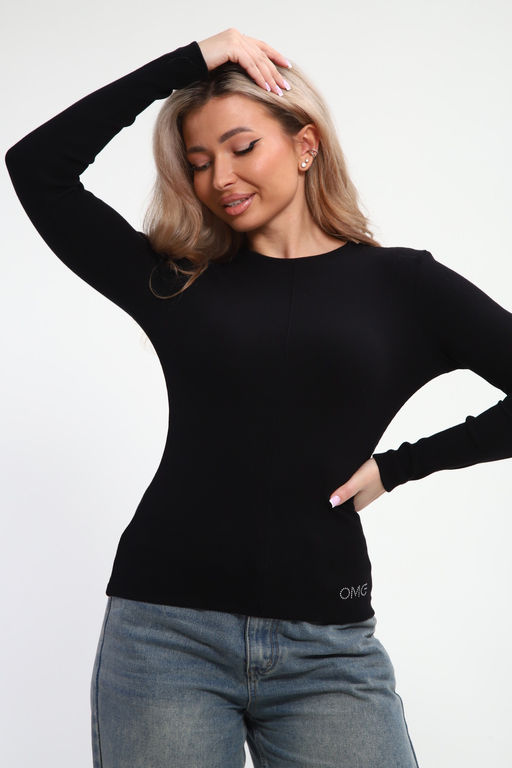 Лонгслив женский облегающий со швом ЛГ-03