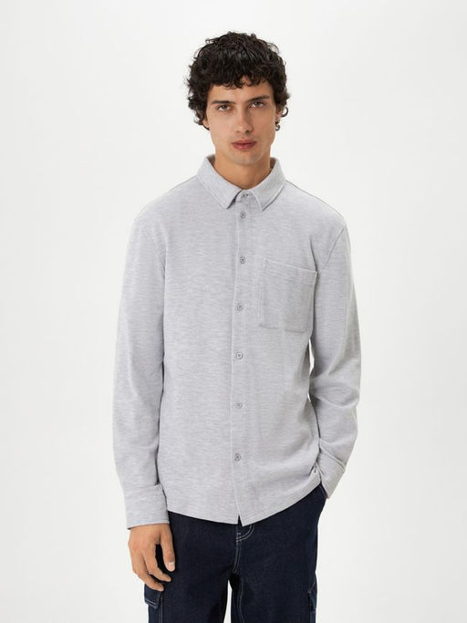 10100280007 Сорочка верхняя муж. Ashtray серый меланж - Concept club фото 2