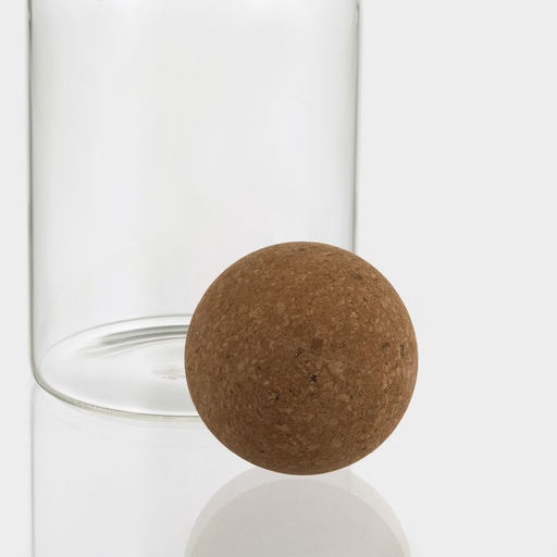 Банка для хранения сыпучих Эко. Шар, 800 мл, 918.5 см, с пробковой крышкой, стекло - Simaland фото 4