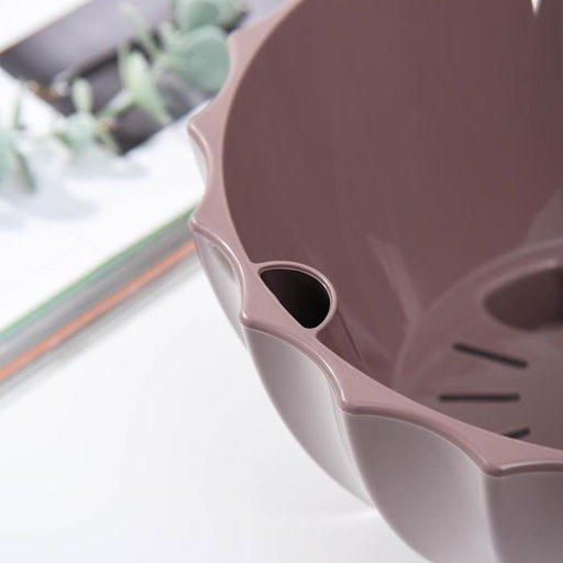 Кашпо для цветов с автополивом «Ракушка», 3,4 л, цвет мокко