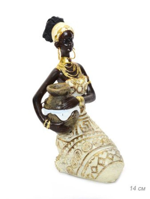 Статуэтка Африканка 14 см / 26226E /уп 48/ - Галеонтрейд фото 3
