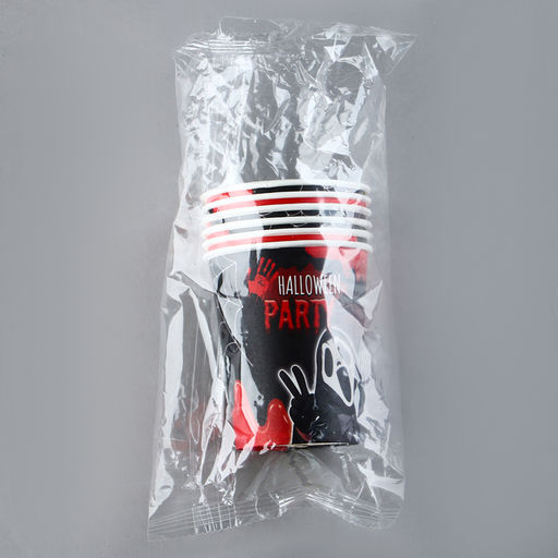 Стакан одноразовый бумажный «Halloween party», 250 мл, набор 6 шт.