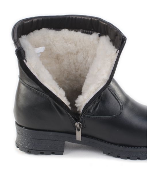 Ботинки женские на литой подошве черные,кожа, молния. - Roshva фото 8