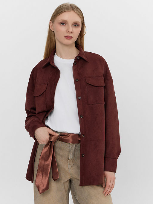 Жакет женский коричневый