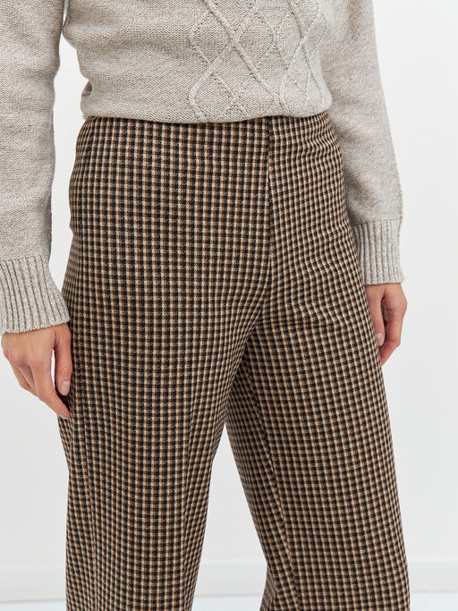 брюки женские широкие в коричневых цветах - Glenfield фото 4