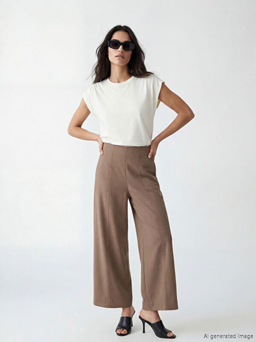 Beli Fermuarl? Geni? Pa?a Kad?n Pantolon