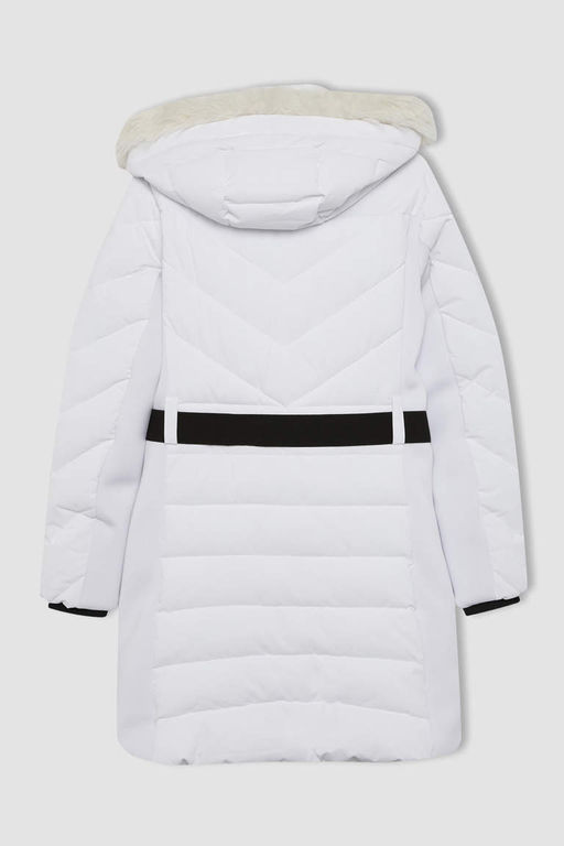 Водоотталкивающая парка узкого кроя с капюшоном DeFactoFit  фото 10