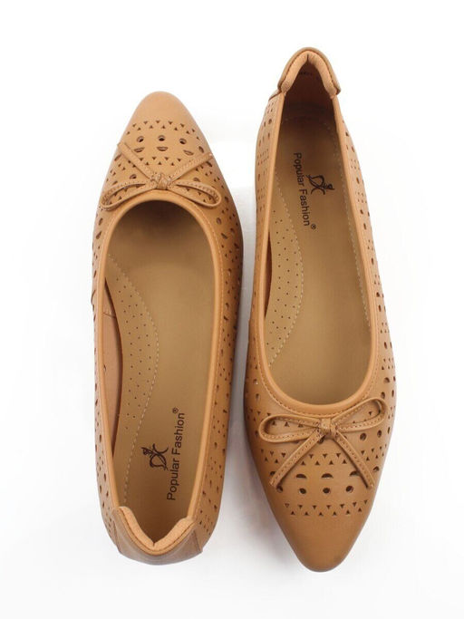 06-7388-66JT LT. BROWN Туфли летние женские "Лодочки" (натуральная кожа)