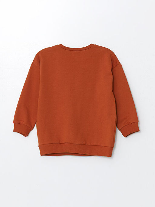 Bisiklet Yaka Uzun Kollu Basic Erkek Bebek Sweatshirt ve E?ofman Alt 2li - Waikiki фото 3