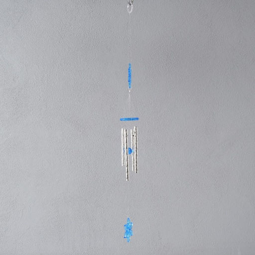 Цена за 2 шт. Музыка ветра металл, пластик "Цветок в круге" 4 трубки 35 см,