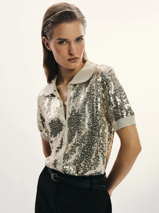 Кардиган с пайетками из вискозы / Zarina