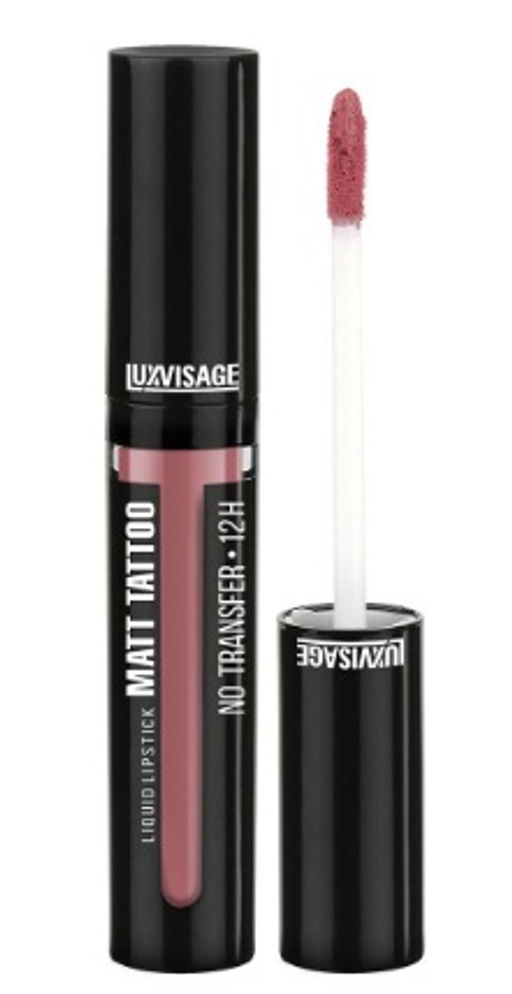 Luxvisage Жидкая губная помада MATT TATTOO № 104 Lillac nude (лиловый нюдовый)