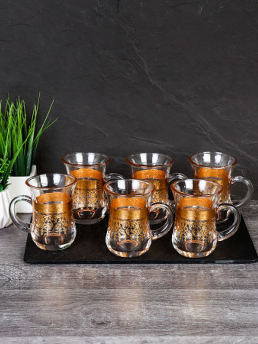 Кружка чайная 6 штук 150 мл восточная форма / А-1 /уп 16/ - Галеонтрейд фото 4