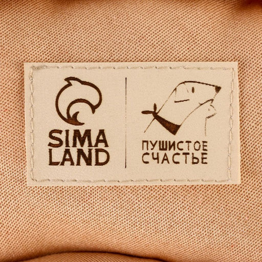 Лежанка для кошек и собак двусторонняя бежевая, 50-30х12 см - Пушистое счастье фото 8