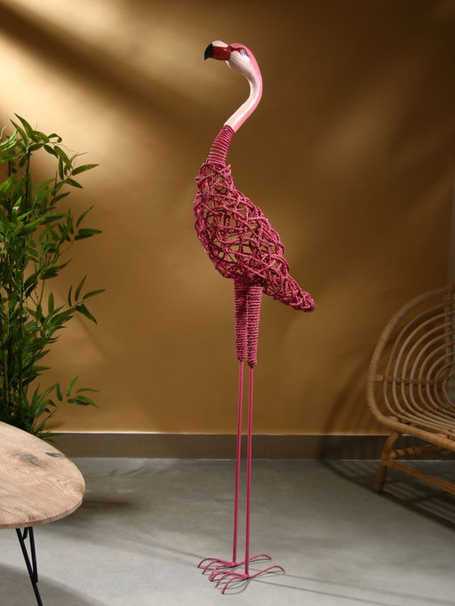Сувенир плетёный «Фламинго», 30×18×140 см