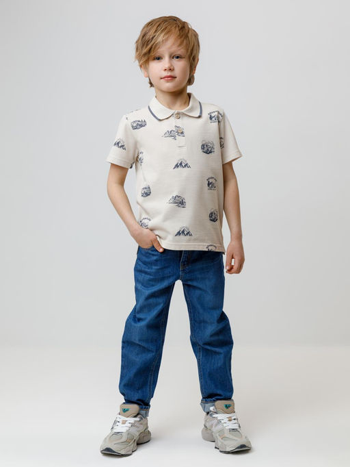 КР 302416/бежевый,лесной поход к658 джемпер-поло для мал