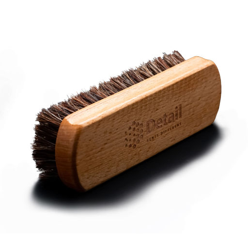 DETAIL щетка для очистки кожи 14.5x4.5см натуральный ворс