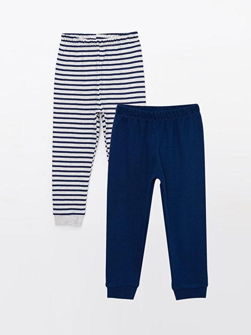 Beli Lastikli Erkek Bebek Pijama Alt 2li