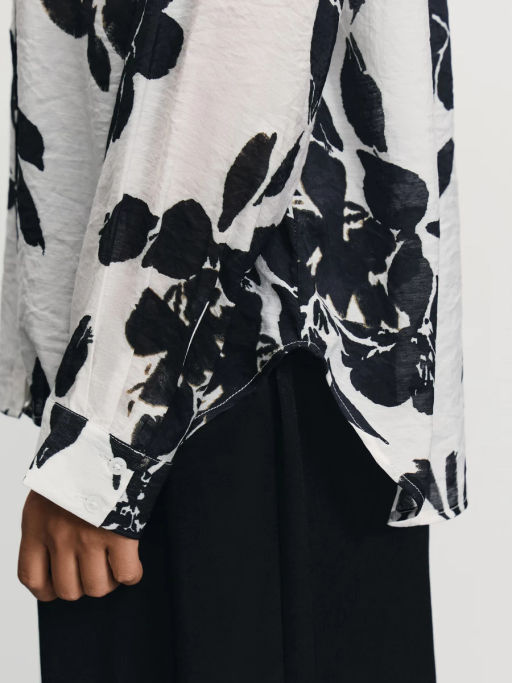 Блузка из вискозы с принтом / Zarina  фото 7