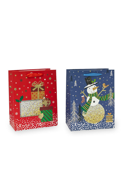 Пакет Новогодний 18*23*10 см (12 шт) SF-7567, микс №39 - Больше подарков фото 3