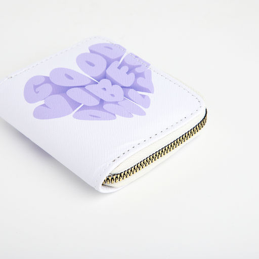 Кошелёк на молнии, белый