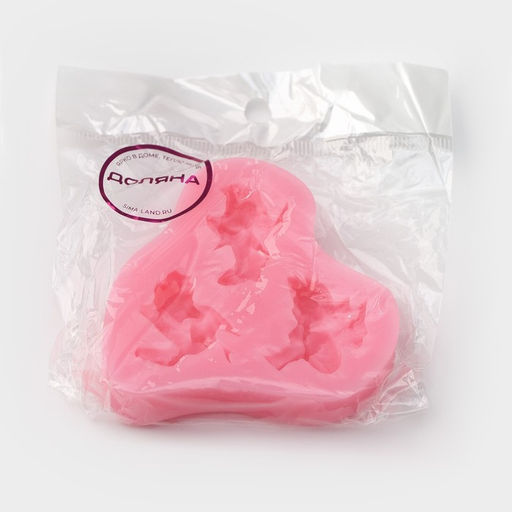 Молд Доляна Ангелочки в ожидании, силикон, 8?7 см, розовый  фото 5