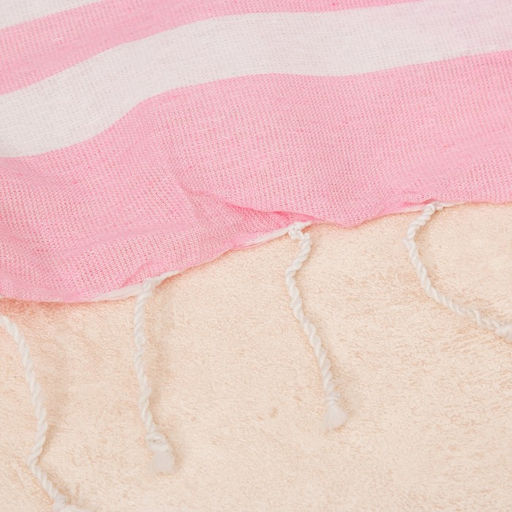 Полотенце для ванны Пештемаль Этель Персия 90х170см, 150г/м,80% хл, 20% п/э, розовый  фото 2