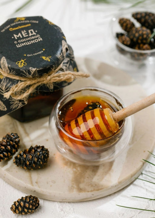 Мёд Cedar Immuno с сосновой шишкой, 100 г - Сибирский кедр фото 2