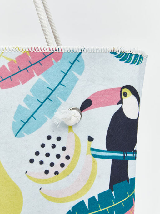 Hayvan Bask?l? Kad?n Plaj ?antas? - Waikiki фото 3