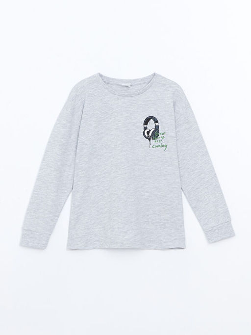 Bisiklet Yaka Erkek ?ocuk Pijama Tak?m? 2li