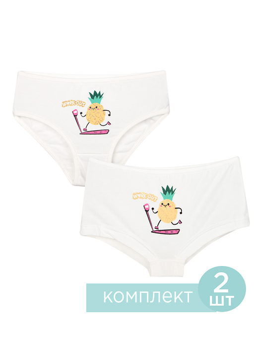 Трусы для девочки 2 шт Donella - Соль&перец фото 3