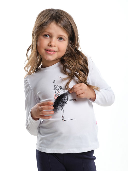 Футболка (лонгслив)	 UD 2718 белый - Mini maxi фото 7
