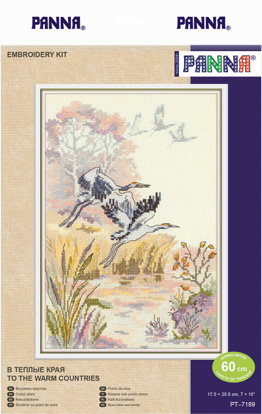 Набор для вышивания PANNA PT-7189 В теплые края 17.5 х 25.5 см