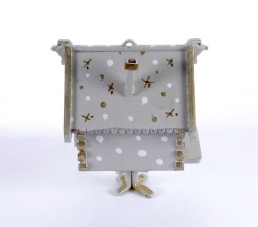 Праздничные новогодние украшения: Избушка на курьих ножках 1013 White - Idh фото 4