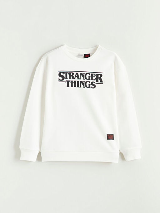 Stranger Things Bask?l? Erkek ?ocuk Sweatshirt