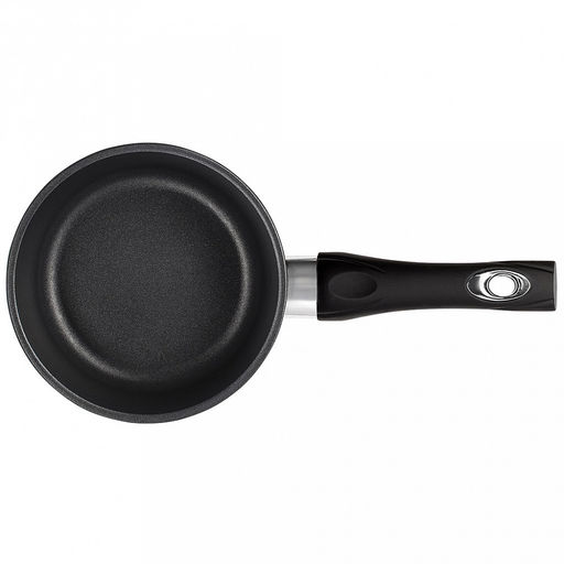 Ковш с тефлоновым покрытием 1,0л, д16см "Классик", h7см, s0,4см, ручка из термостойкого пластика, стеклянная крышка с пароотводом, подарочная упаковка (Россия)