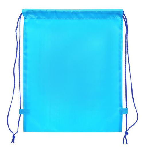 Мешок для обуви 420 х 340 мм, Calligrata SPORT 1 , (мягкий полиэстер, плотность 210D), голубой МИКС  фото 3