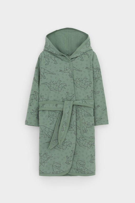Crockid _ К 5763-1/весенний зеленый,динозавры халат дет