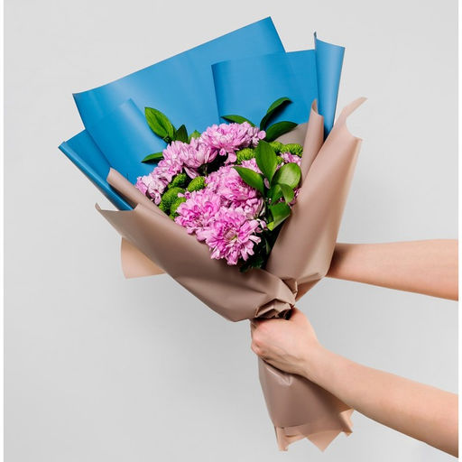 Плёнка для цветов упаковочная матовая «Бежевый», 0.5 х 9 м